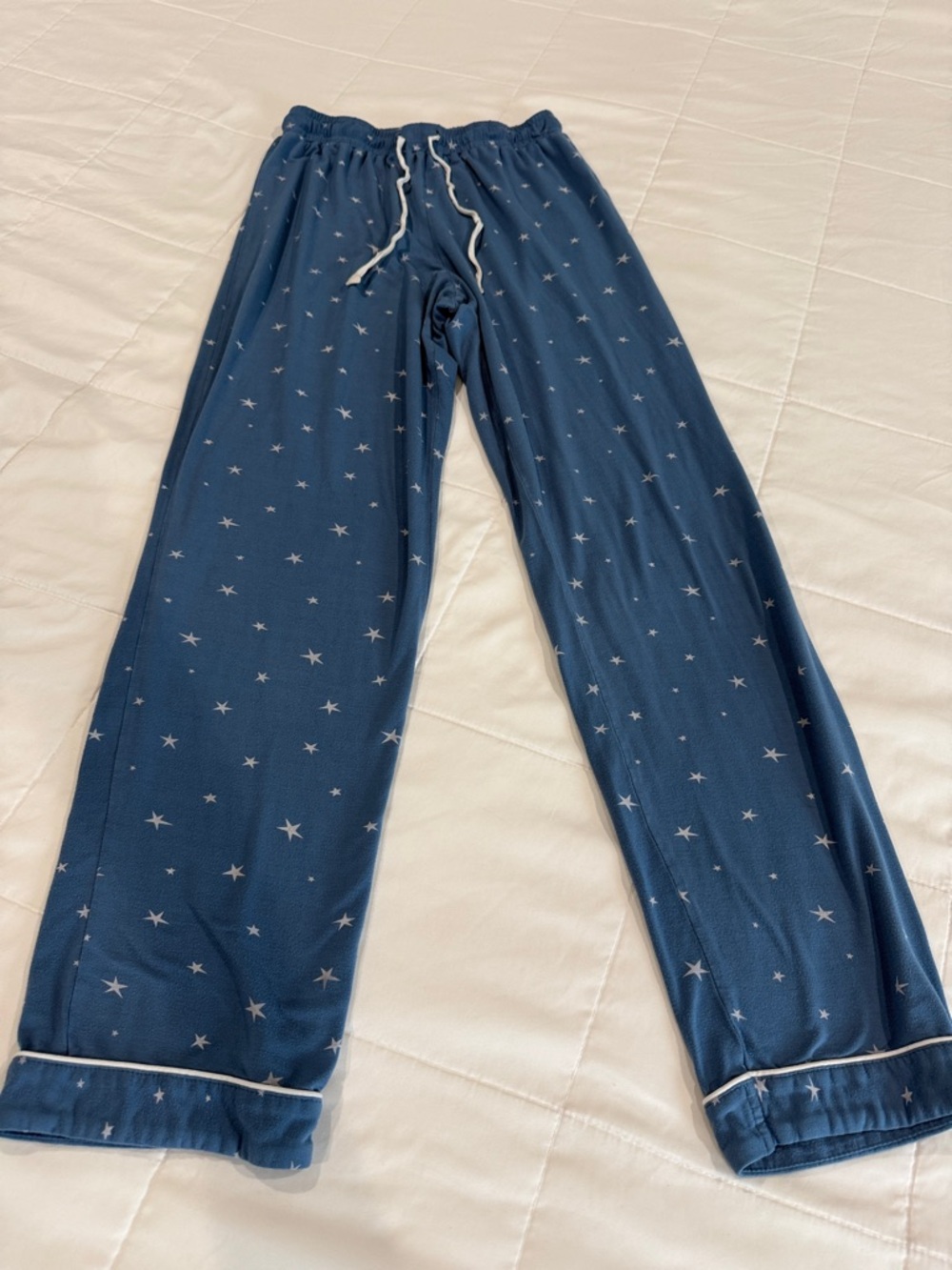 Women's Navy Star-Print Pajama Pants